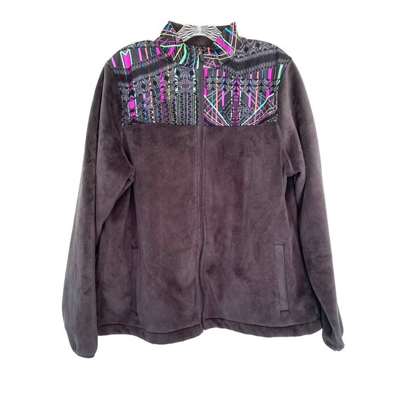 Fila Sport Women's Long Sleeve Fake Fur Back Polyester Jacket Size XL Grey - Picture 1 of 10